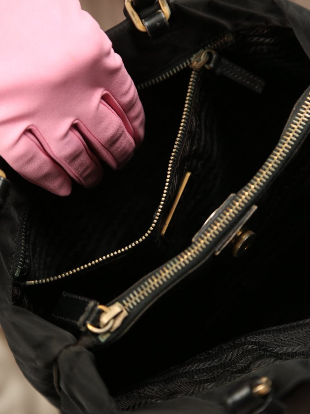 PRADA Nylon Tote Shoulder Bag - Picture 11 of 12